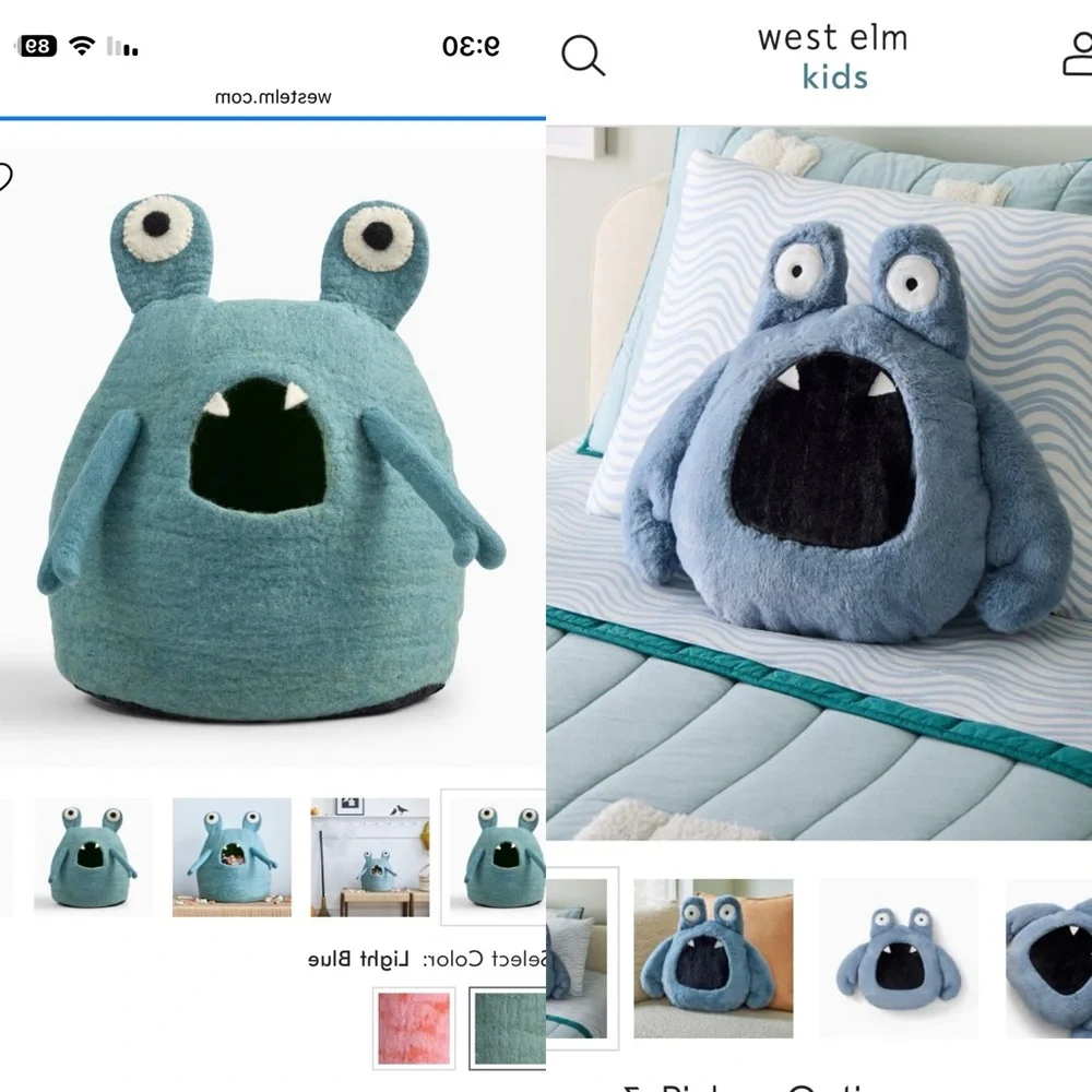 EUC West Elm Alien Monster Mix